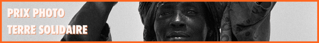 Bandeau du Prix Photo Terre Solidaire présentant un portrait d'Africaine.